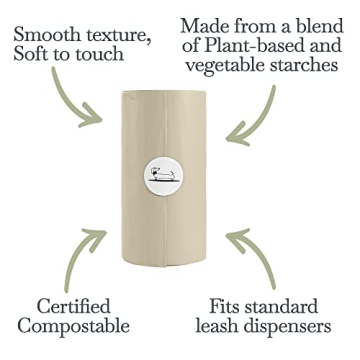 Biodegradable Dog Poop Bags - Eco-Friendly & Strong - 60 Bags