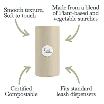 Biodegradable Dog Poop Bags - Eco-Friendly & Strong - 60 Bags