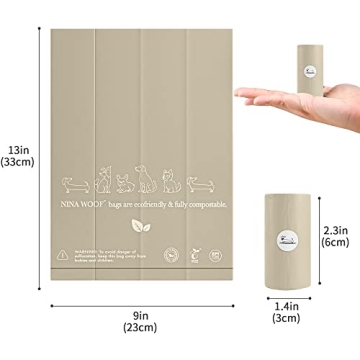 Biodegradable Dog Poop Bags - Eco-Friendly & Strong - 60 Bags