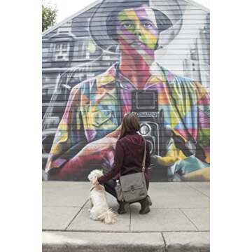 Travelon Anti-Theft Courier Tour Bag, Stone Gray, One Size