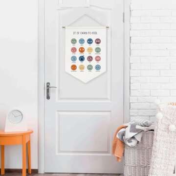 It is Okay to Feel-Toddler Room Essentials Wall Hanging,Playroom Decor,Nursery Decor,Toddler Room Decor,Educational Wall Art,Classroom Decor,Kids Wall Sign Decor Gift