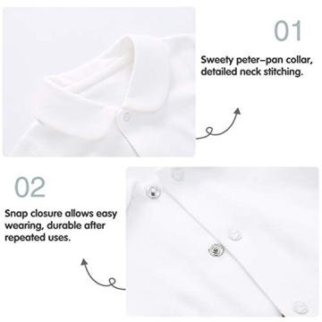 Pureborn Baby Organic Cotton Baptism Jumpsuit for Infants