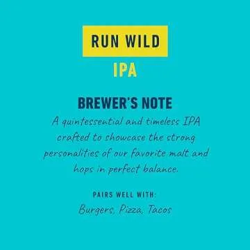 Athletic Brewing Company Craft Non-Alcoholic Beer - Mix 12-Pack - Run Wild IPA and Free Wave Hazy IPA - Low-Calorie, Award Winning - All Natural Ingredients For Great Tasting Drink - 12 Fl Oz Cans
