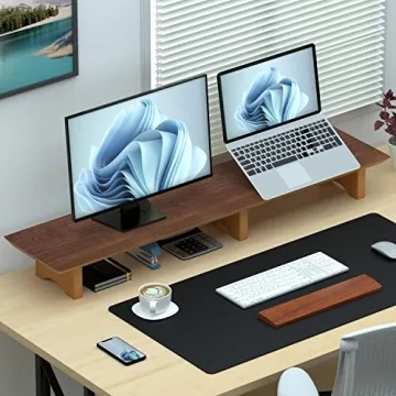 Aothia Large Dual Monitor Stand Riser for Perfect Ergonomics