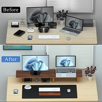 Aothia Large Dual Monitor Stand Riser for Perfect Ergonomics