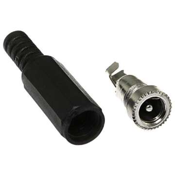 E-outstanding DC Socket 5PCS 5.5mm x 2.1mm Female DC Barrel Jack Solder Power Adapter for CCTV DVR C...