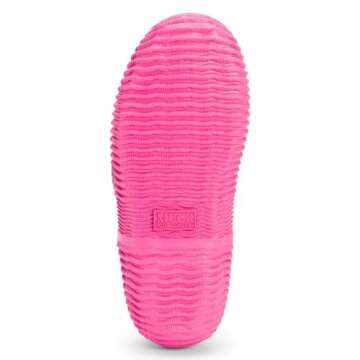 Muck Boots Hale Multi-Season Women's Rubber Boot, Black/Hot Pink, 7 M US