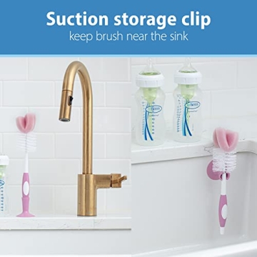 Dr. Brown’s Baby Bottle Brush 3 Pack Set with Cleaner