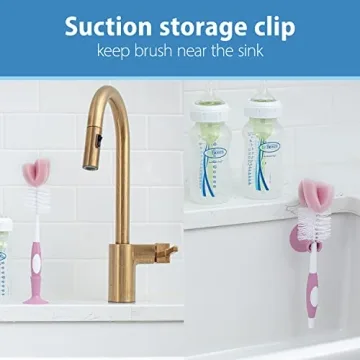 Dr. Brown’s Baby Bottle Brush 3 Pack Set with Cleaner