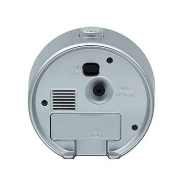 Seiko Mai Bedroom Alarm Clock, Metallic Green