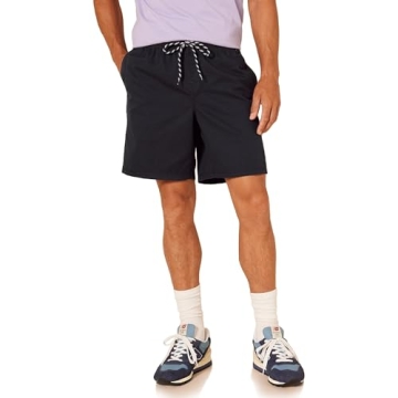 Amazon Essentials Men's 8" Inseam Relaxed-Fit Drawstring Walk Short - Black, X-Small