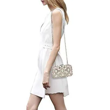 Elegant Clocolor Rhinestone Evening Clutch for Weddings