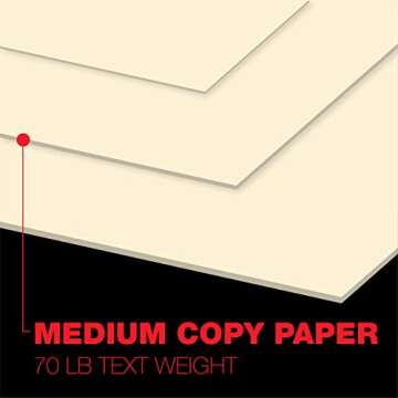 Premium Accent Opaque Cream Printer Paper Pack of 500 Sheets