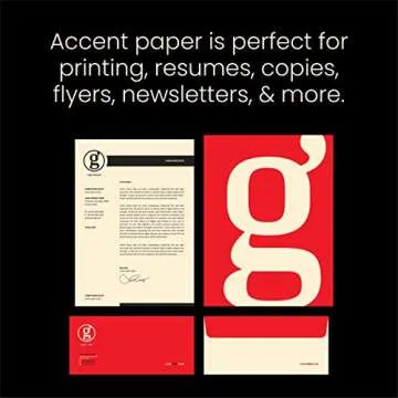 Premium Accent Opaque Cream Printer Paper Pack of 500 Sheets