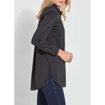 Lyssé Schiffer Button Down Shirt - Travel Ready Style