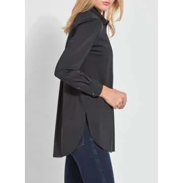 Lyssé Schiffer Button Down Shirt - Travel Ready Style