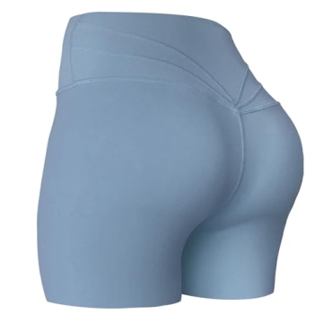 Aoxjox Trinity Workout Biker Shorts for Women Tummy Control High Waisted Exercise Athletic Gym Runni...