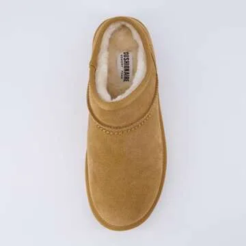 CUSHIONAIRE Women's Cozy Mule Slippers in Chestnut