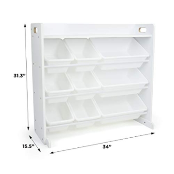 Humble Crew Toy Storage Organizer with Shelf and Bins