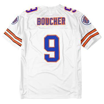 90s Football Jersey for Party,Bobby Boucher #9 The Waterboy Sandler 50th Anniversary Movie Football ...