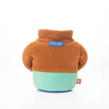 Puffin Fleece Jacket Can Cooler Honey Brown Beverage Insulator