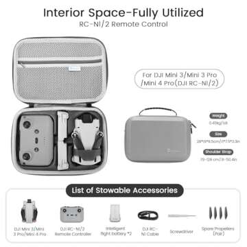 Skyreat Mini 3/3 Pro Waterproof Carrying Case for DJI Drone