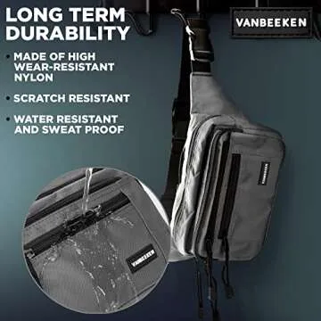VAN BEEKEN Waterproof Fanny Pack for Men and Women