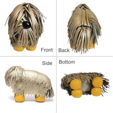 Lyuxhetaokdiq Women Luxury Dog Shaped Crossbody Shoulder Bag Handbag PU Leather Unique Novelty Dog S...