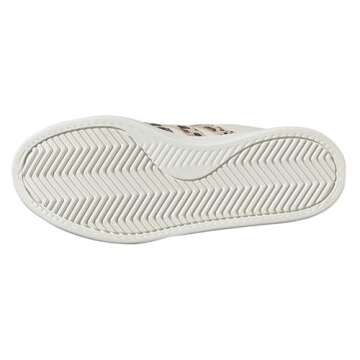 adidas Women's Grand Court 2.0 Sneaker, Off White/Magic Beige/Matte Gold, 8.5