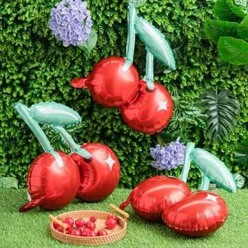 Cherry Balloons - 12 Pcs Summer Party Decorations