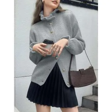 Saodimallsu Ruffle Cardigan - Cozy & Trendy for Women