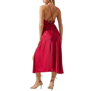 ASTR the Label Gaia Dress - Elegant Liquid Bronze Evening Wear