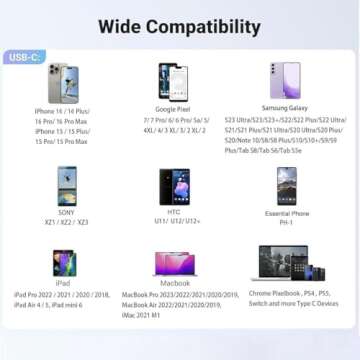 2-Pack USB C Headphones for iPhone 16 15 Earbuds with Microphone & Volume Control HiFi Stereo Type C Earphones for Galaxy S23/S22/S21/S20/Ultra Note 10/20, for iPad Pro Pixel 7/6/6a/5/4 OnePlus 9 8