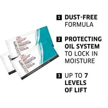 COLORCHARM Powder Hair Lightener Sachet Up to 7 Levels of Lift Dust Free 1.1 Fl Oz Packaging May Vary