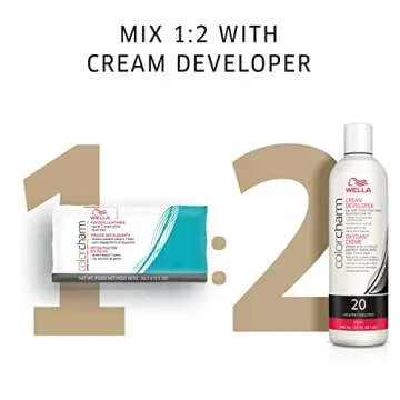 COLORCHARM Powder Hair Lightener Sachet Up to 7 Levels of Lift Dust Free 1.1 Fl Oz Packaging May Vary