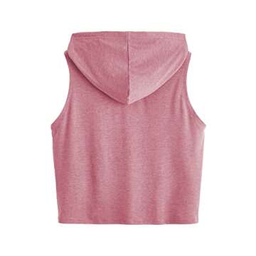 SweatyRocks Women's Sleeveless Hooded Tank Top - Stylish Athletic Wear