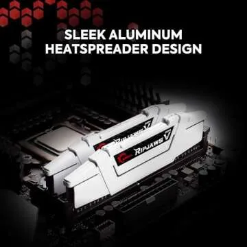 G.SKILL Ripjaws V Series (Intel XMP) DDR4 RAM 16GB (2x8GB) 3600MT/s CL16-19-19-39 1.35V Desktop Computer Memory UDIMM - Black (F4-3600C16D-16GVKC)