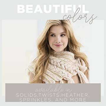 Lion Brand Yarn Wool-Ease Yarn, Worsted-Weight Yarn for Knitting and Crocheting, 1 Pack, Oxford Grey