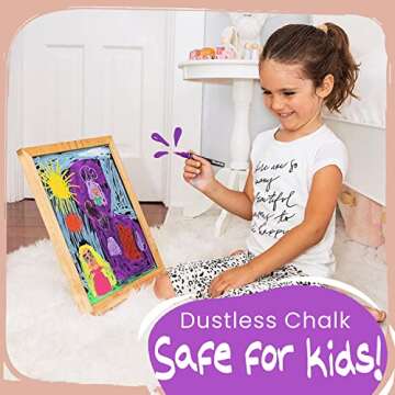 Extra Fine Tip Liquid Chalk Markers (1mm, 10 Pack) with Gold & Silver - Erasable Dry Erase Marker Pens for Blackboard, Windows, Chalkboard Markers, Bistro, Restaurants - Thin Point Chalk Pens Set