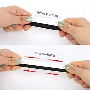 ZHENTOR Elastic Shoe Laces, Elastic No Tie Shoelaces for Sneakers, One Size Fits All Adults and Kids Shoes (05W-white(3 pairs))