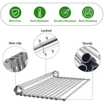 Effortless Kitchen Organization with Sindax Drying Rack