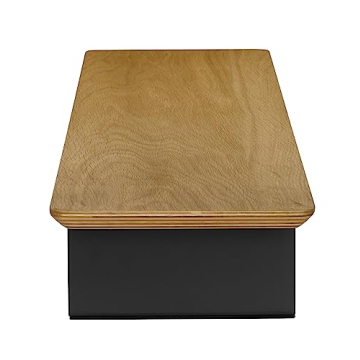 XL Oak Wood Desk Shelf Sleek Design Easy Assembly