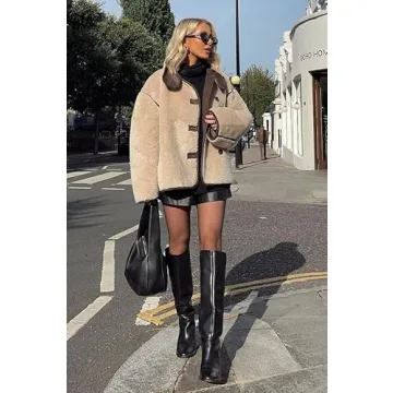 Tankaneo Women's Faux Fur Jacket for Stylish Winter Warmth