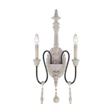 Savoy House 9-293-2-23 Ashland 2-Light Wall Sconce in White Washed Driftwood