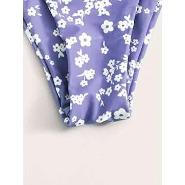 SOLY HUX Women's Floral Print Bikini Bathing Suit