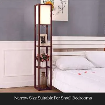 Stylish Brightech Maxwell Floor Lamp with Shelves for Any Room