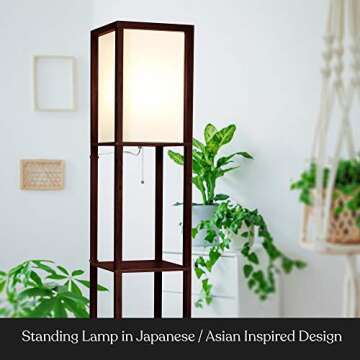 Stylish Brightech Maxwell Floor Lamp with Shelves for Any Room