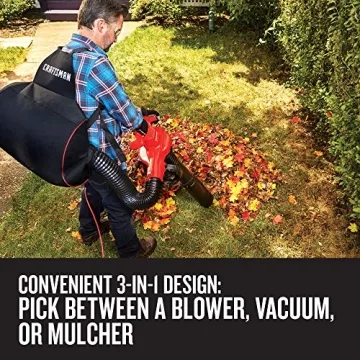 Powerful CRAFTSMAN Leaf Blower, Vacuum & Mulcher - 230 MPH Speed