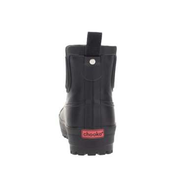 Chooka Ladies Chelsea Rain Boot, Black, 9