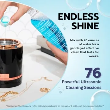 iSonic CSGJ01-8OZ Ultrasonic Jewelry Cleaning Solution